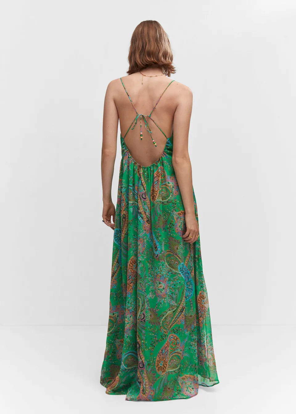 Asymmetric ruffled dress