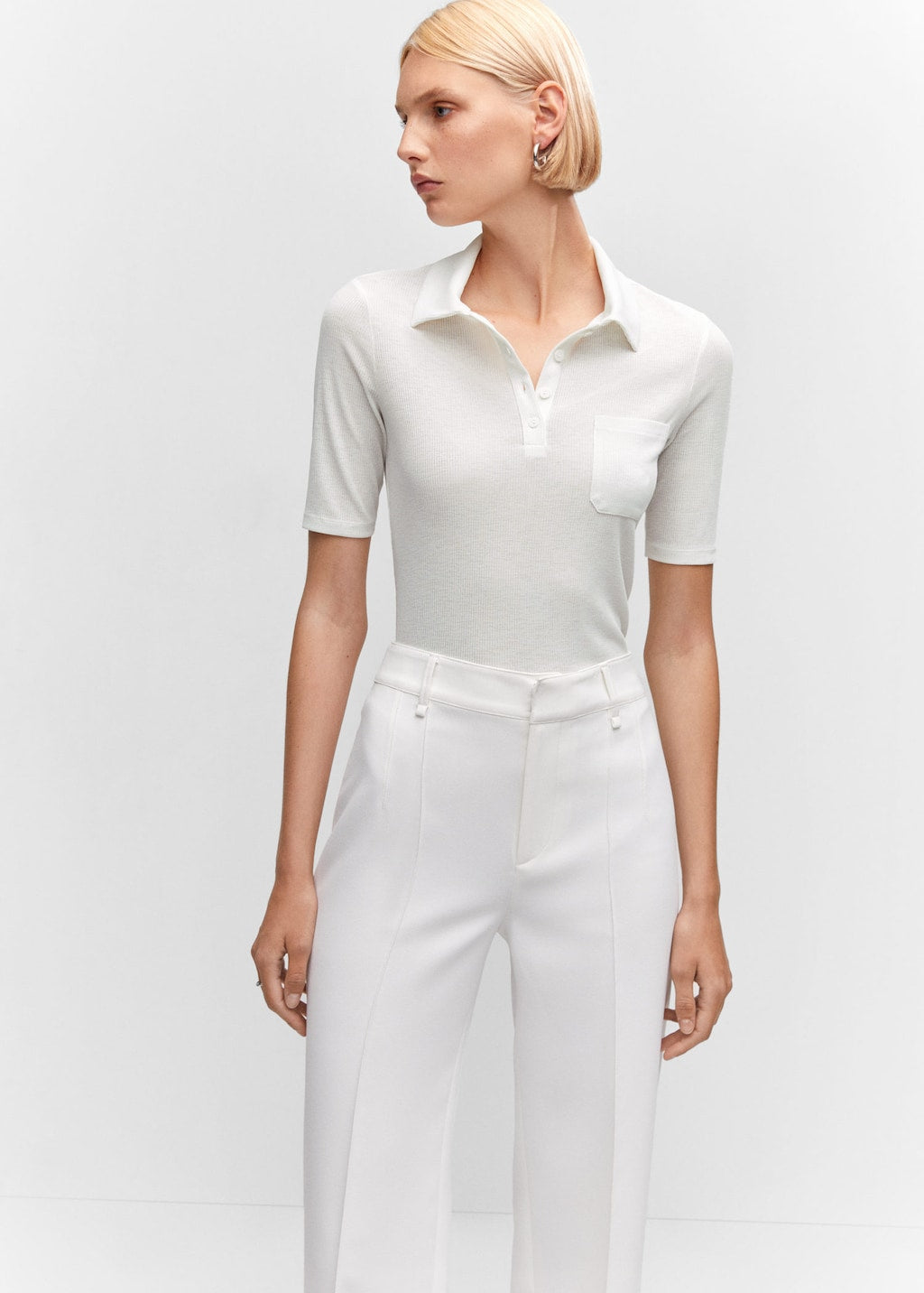 Patch pocket polo shirt