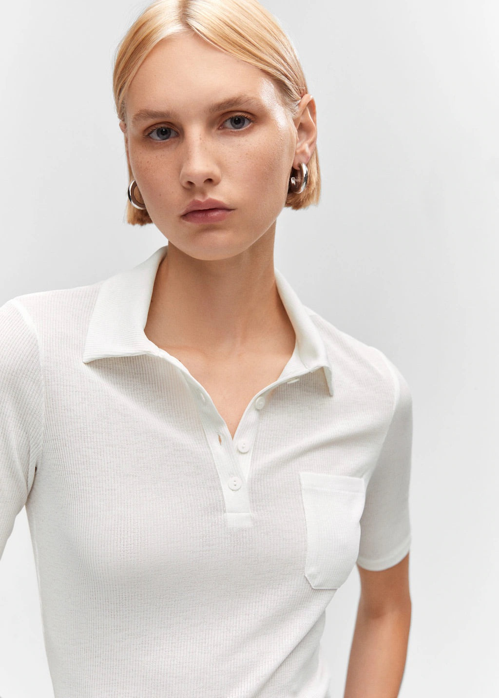 Patch pocket polo shirt
