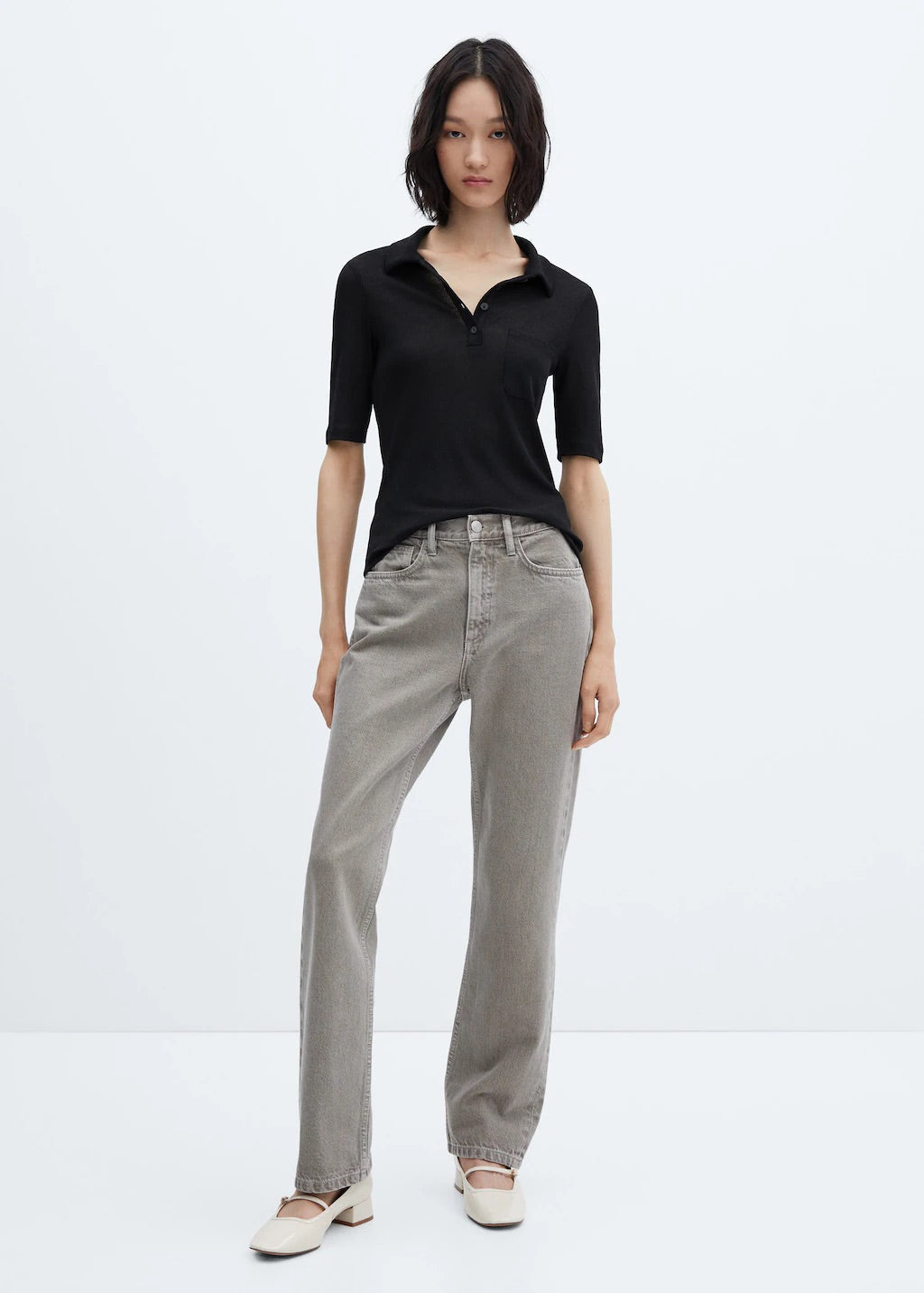 Patch pocket polo shirt