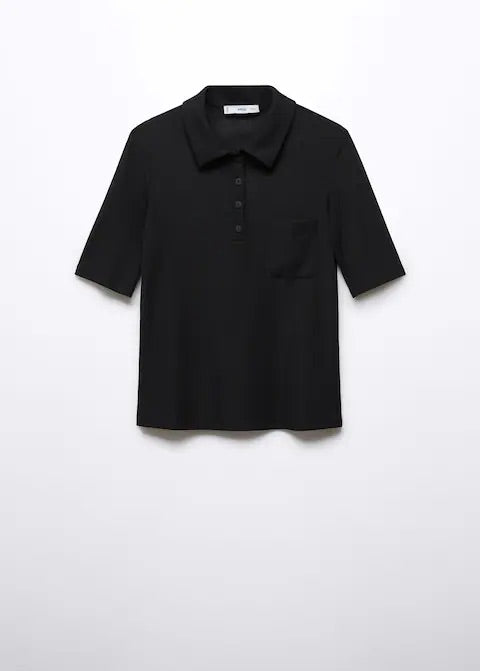 Patch pocket polo shirt