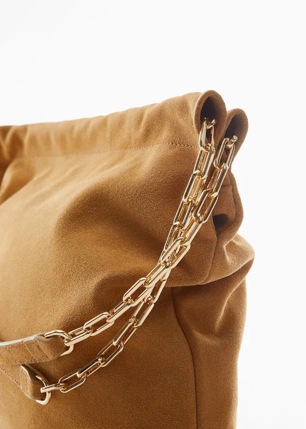 Chain leather bag