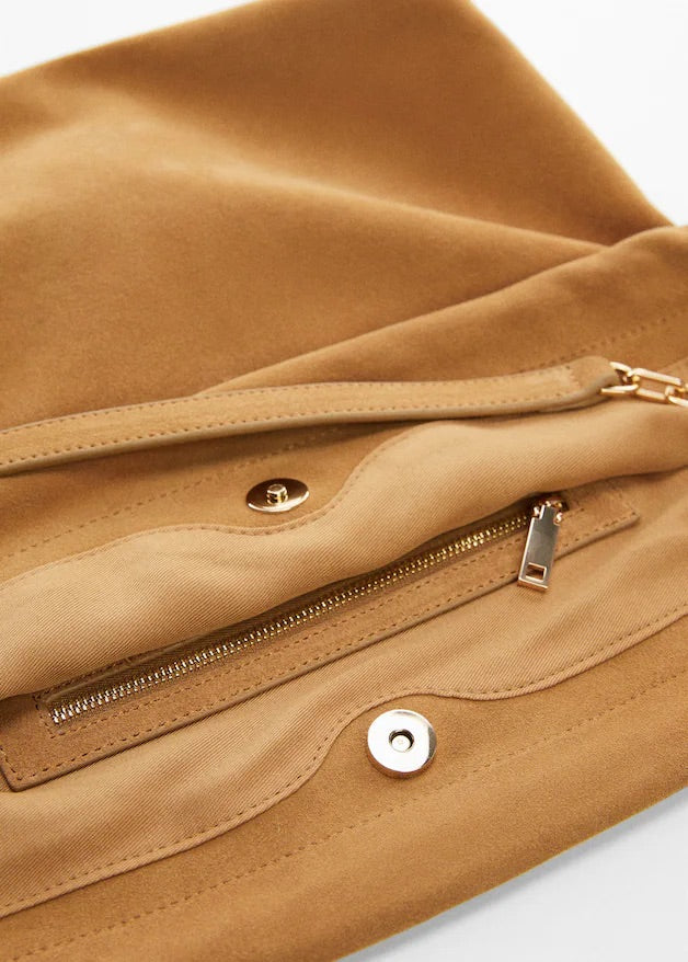 Chain leather bag