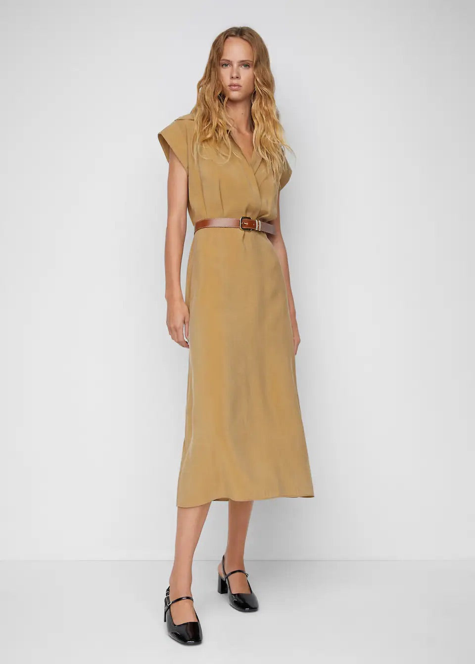Modal shirt dress
