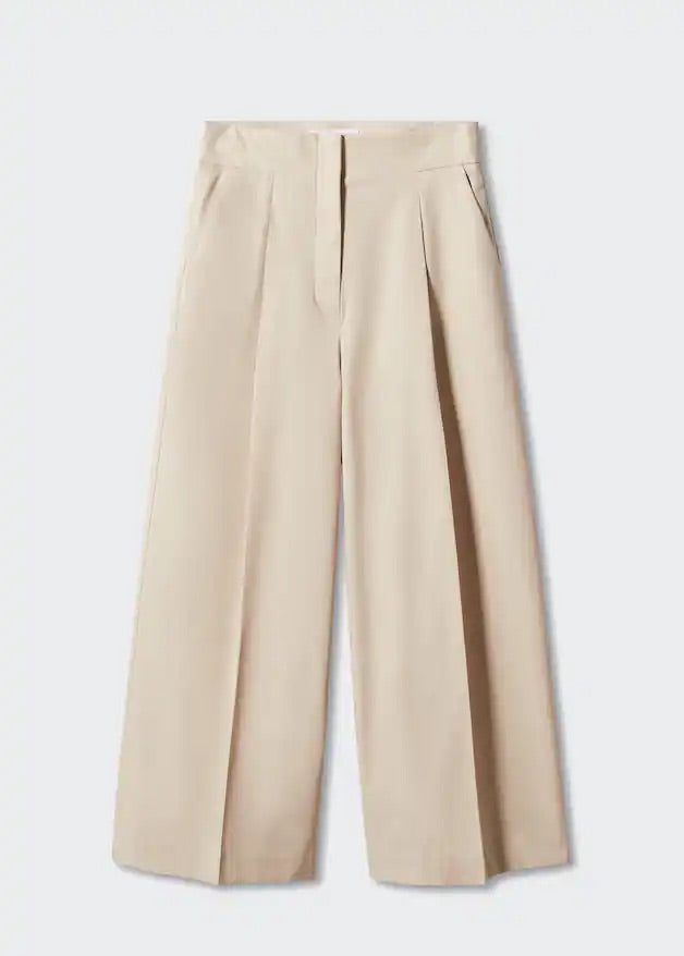 Cotton culotte trousers