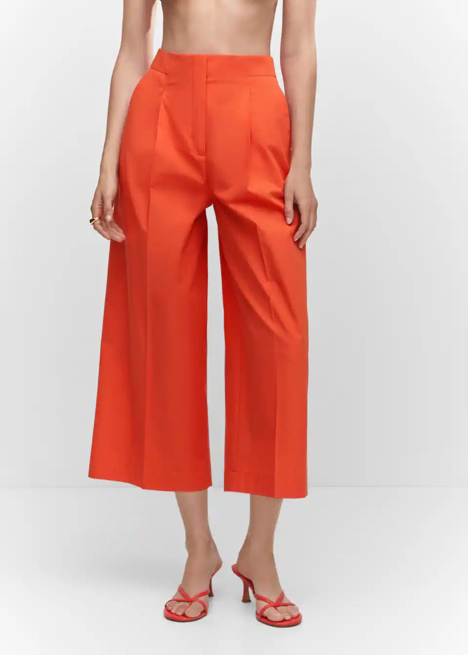 Cotton culotte trousers