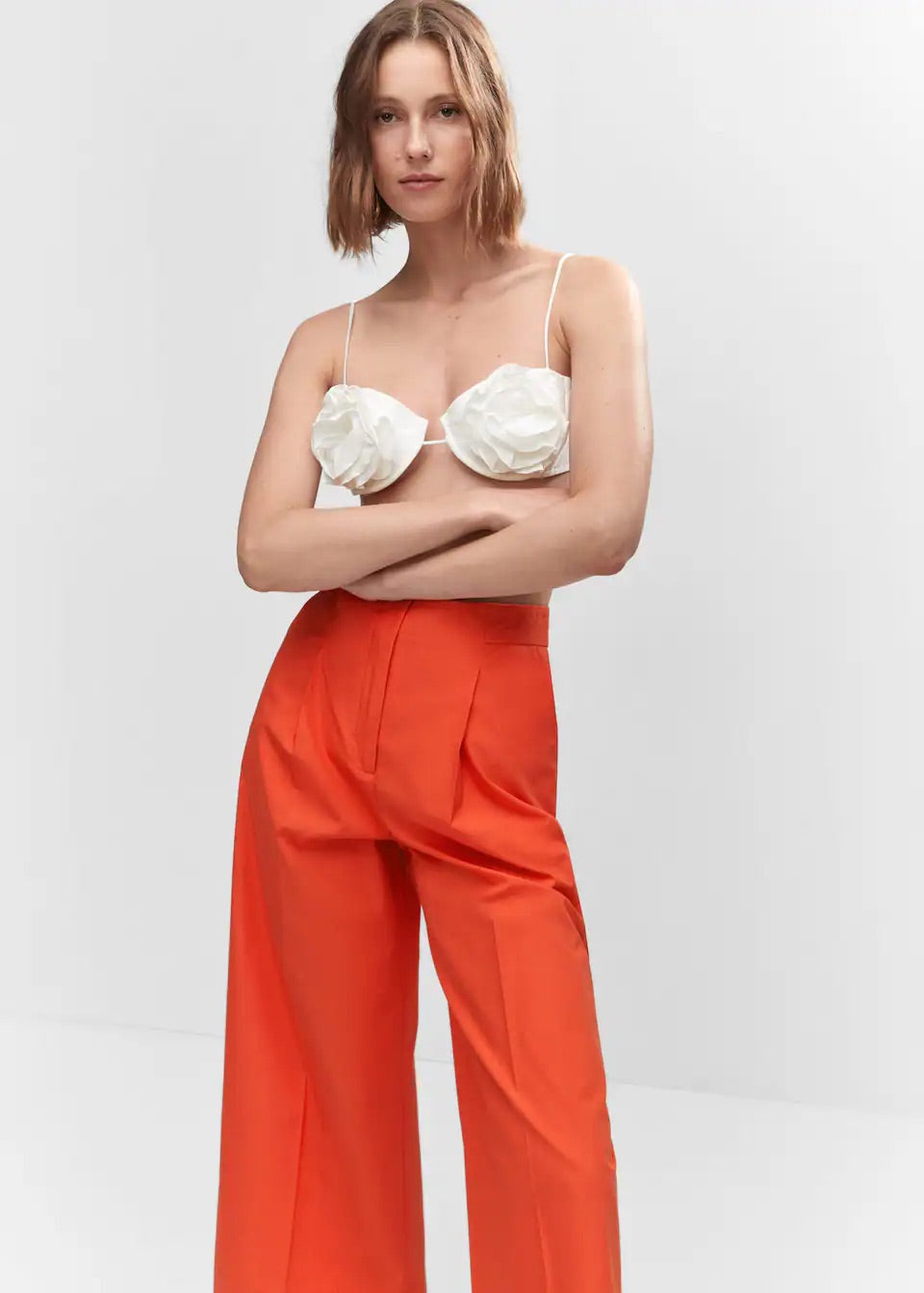 Cotton culotte trousers