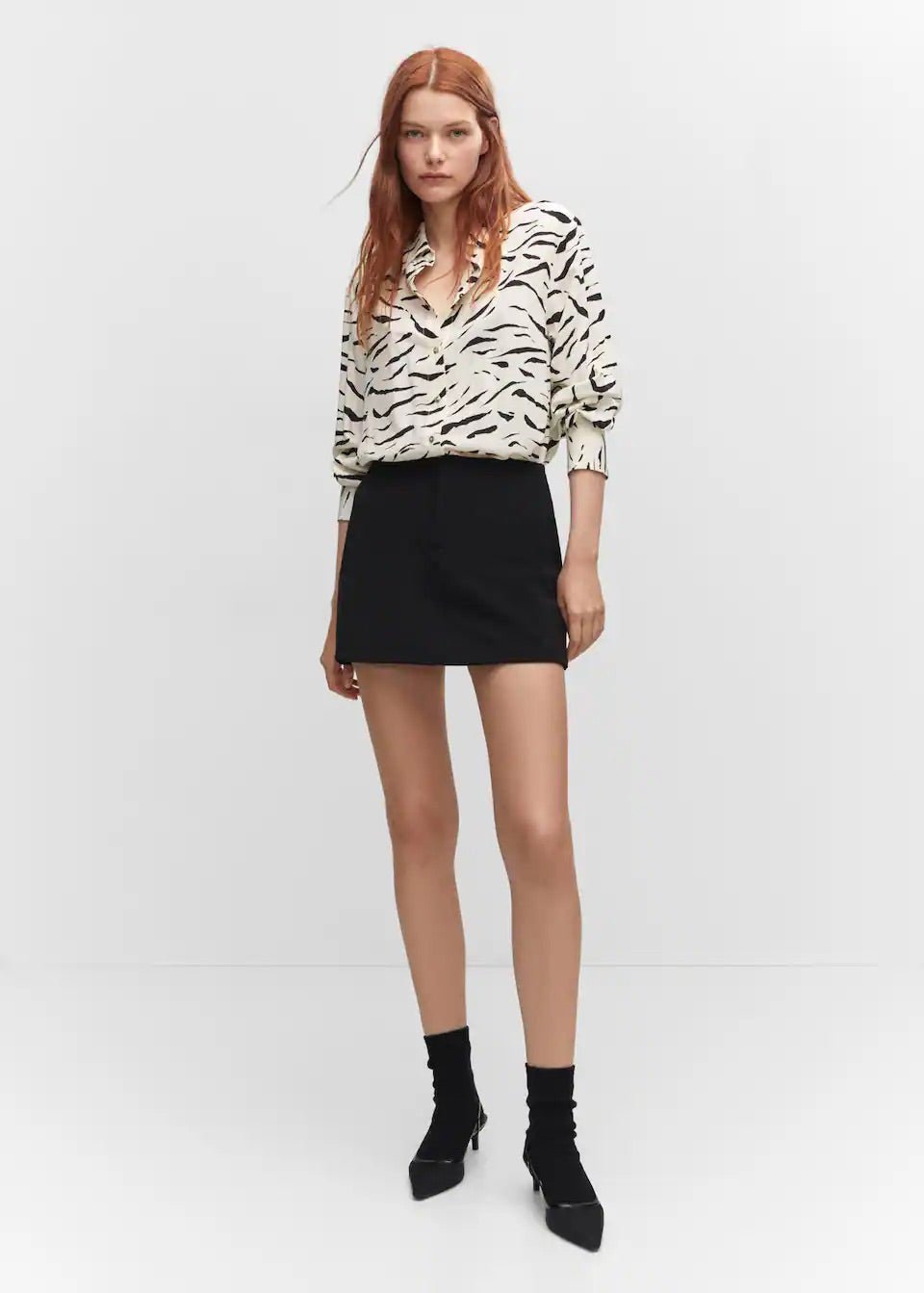 Printed flowy shirt
