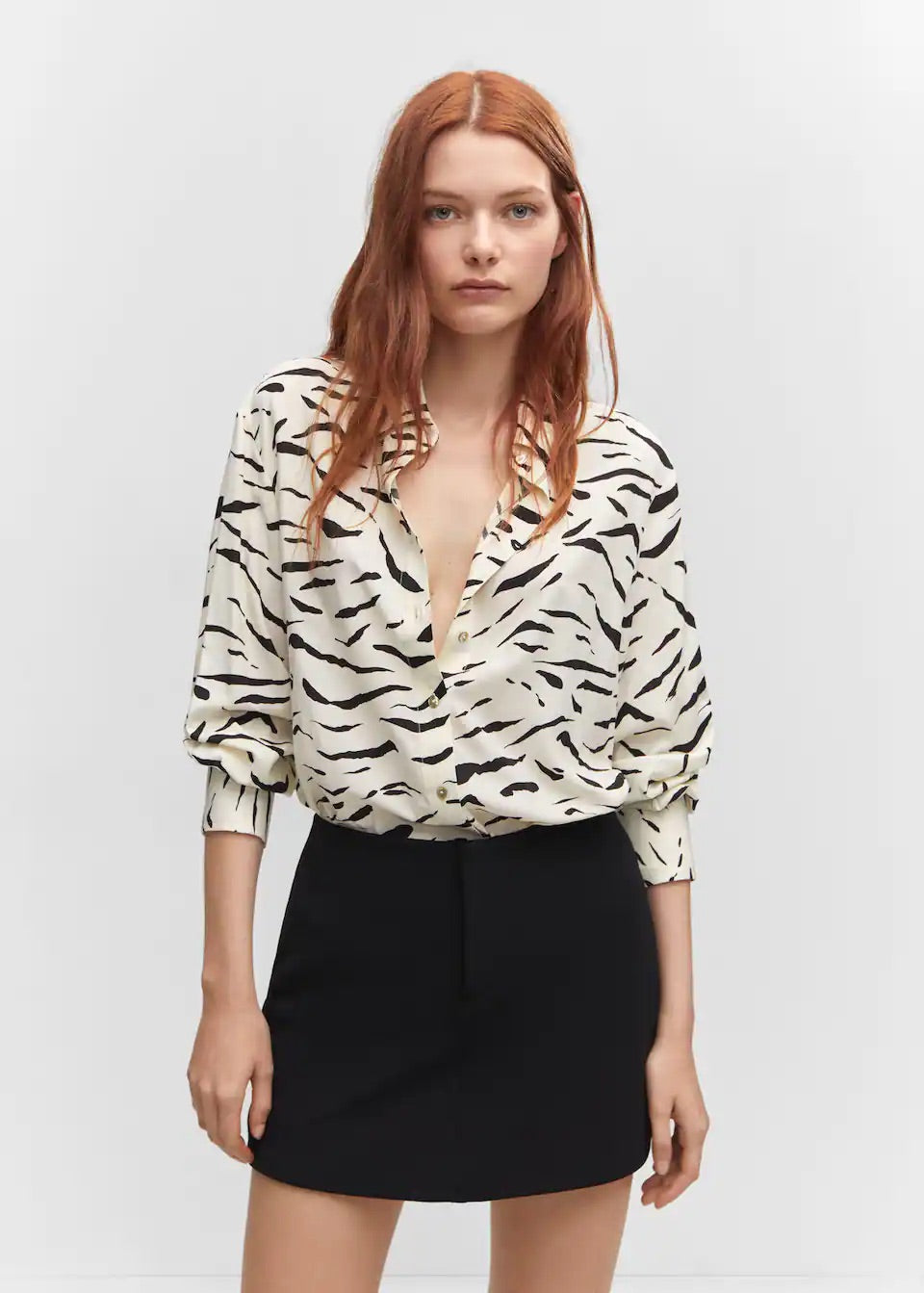 Printed flowy shirt