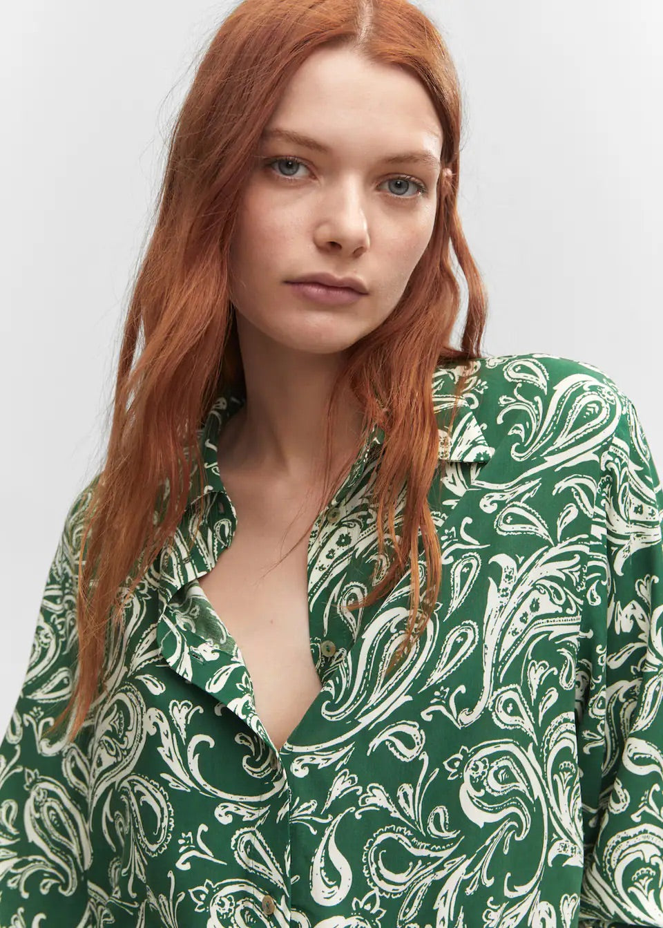 Printed flowy shirt