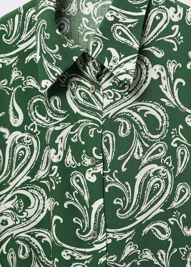 Printed flowy shirt