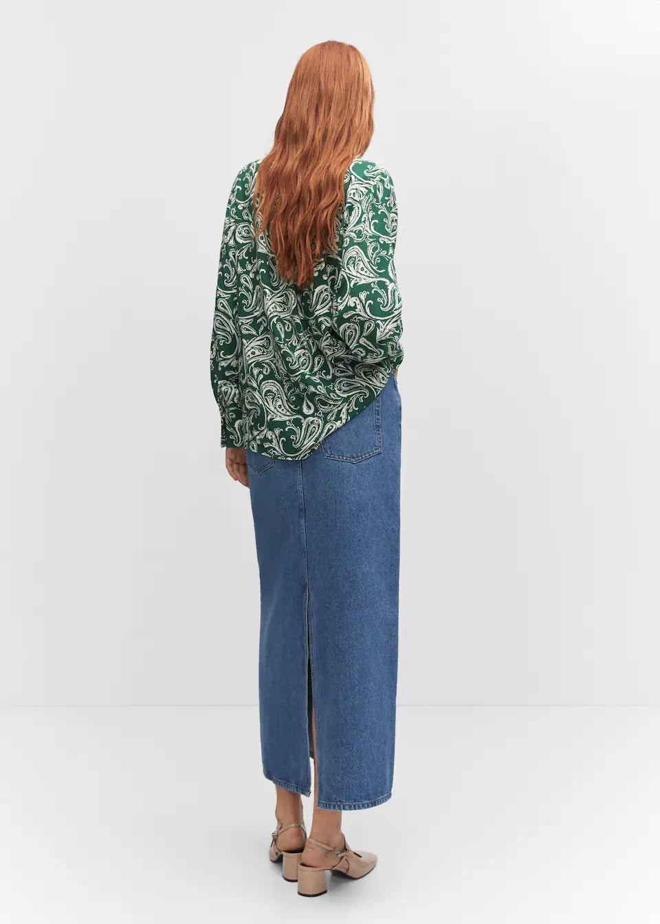 Printed flowy shirt