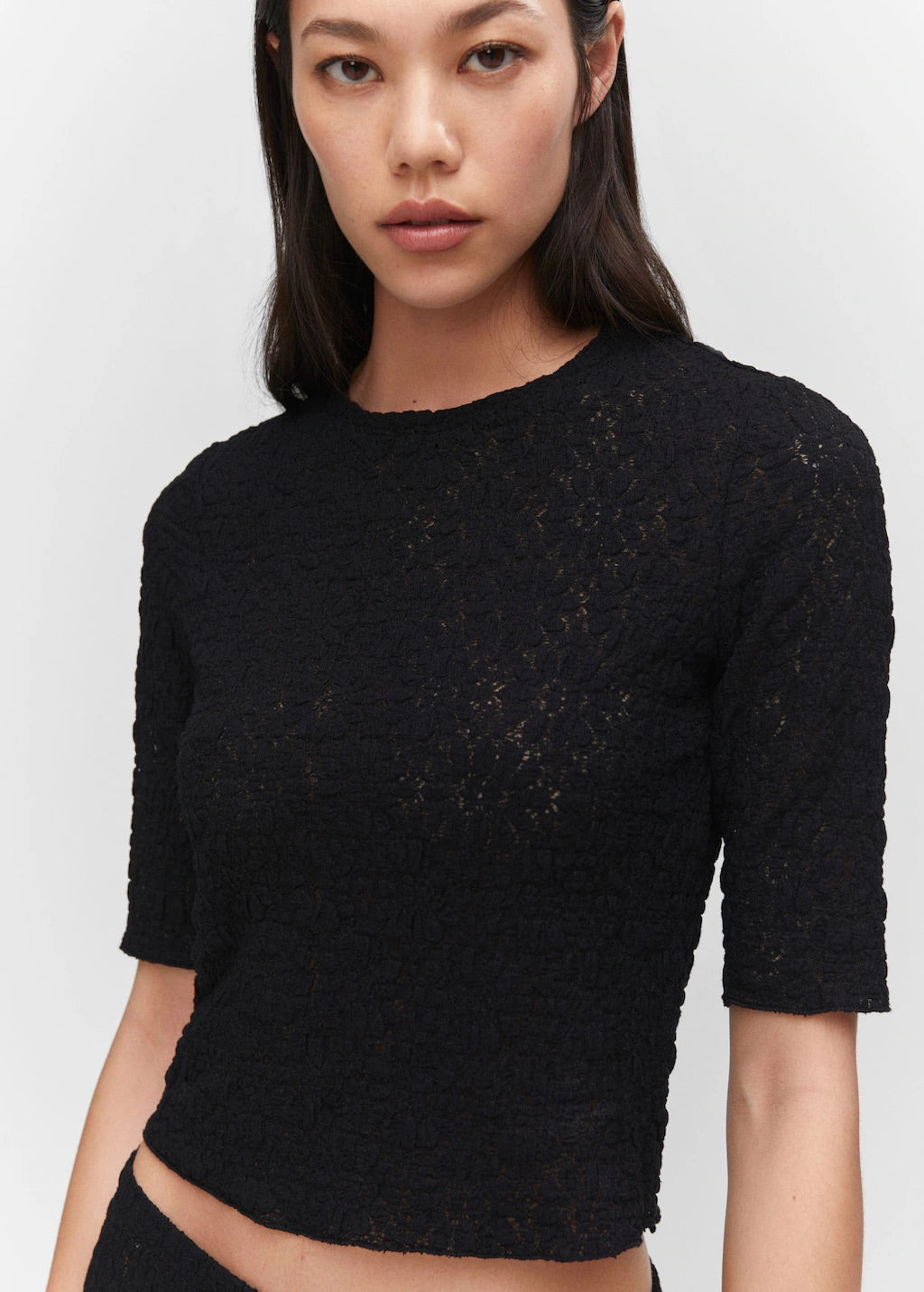 Textured T-shirt