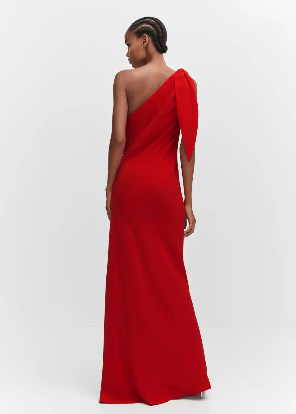 Asymmetric bow dress