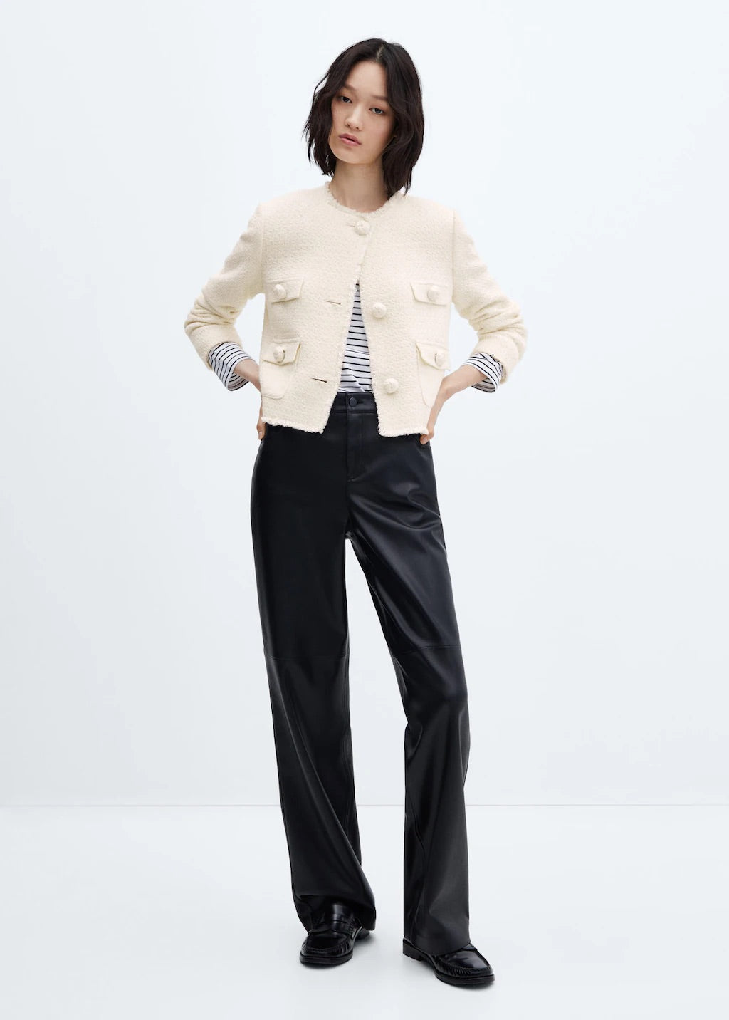 Pocket tweed jacket