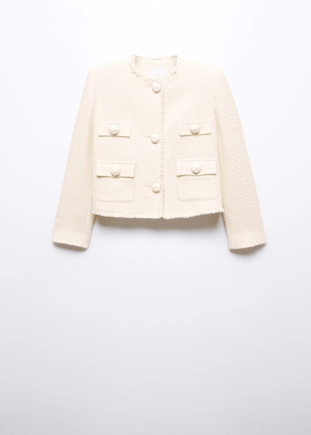 Pocket tweed jacket