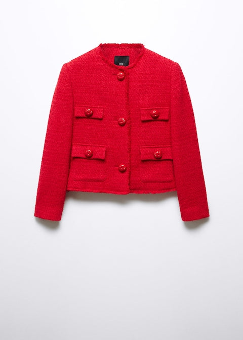 Pocket tweed jacket