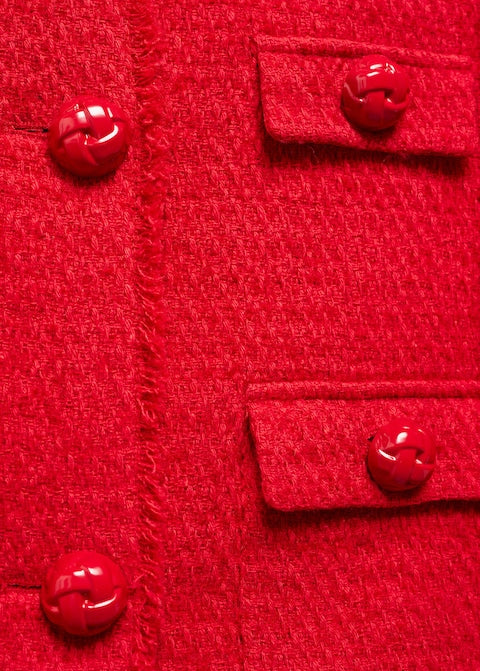 Pocket tweed jacket