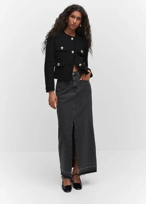 Pocket tweed jacket