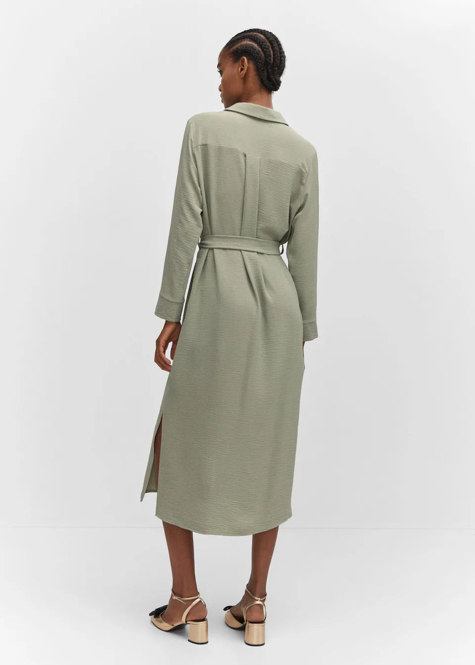 Bow shirt dress