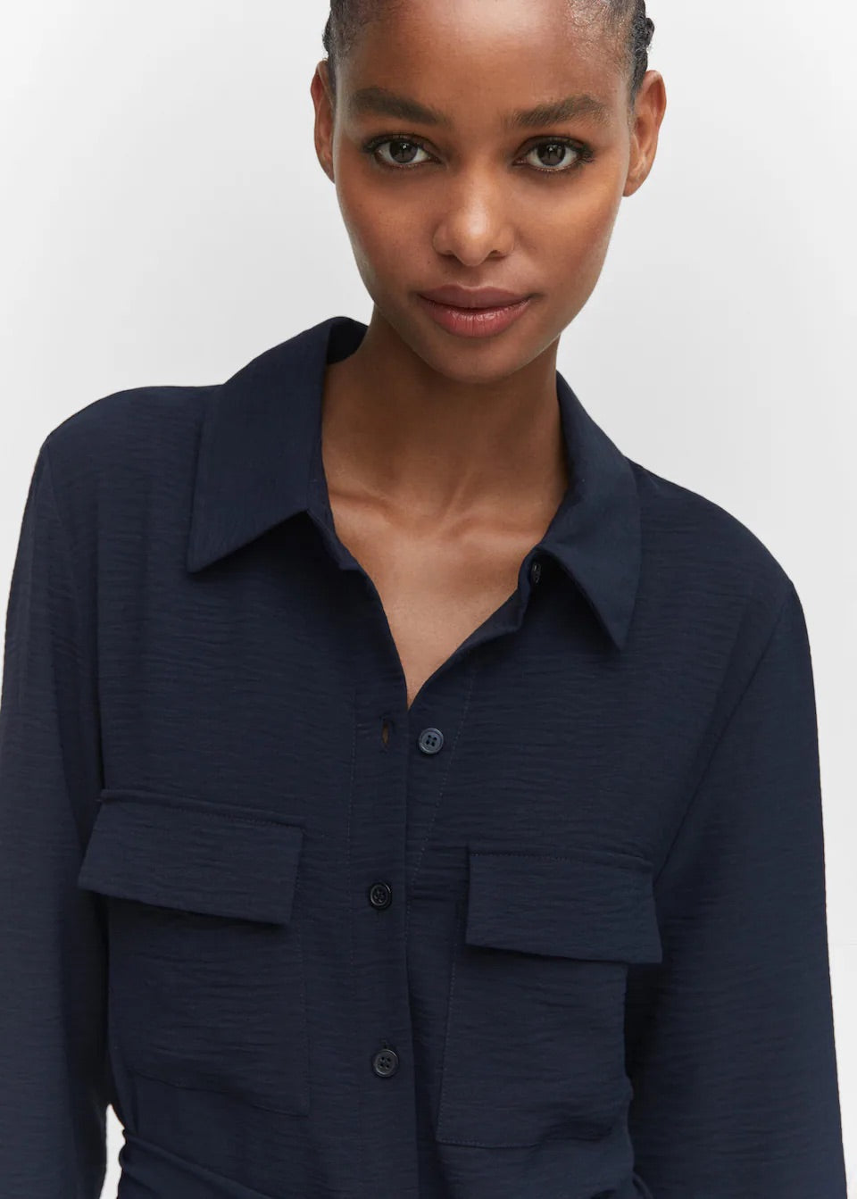 Bow shirt dress