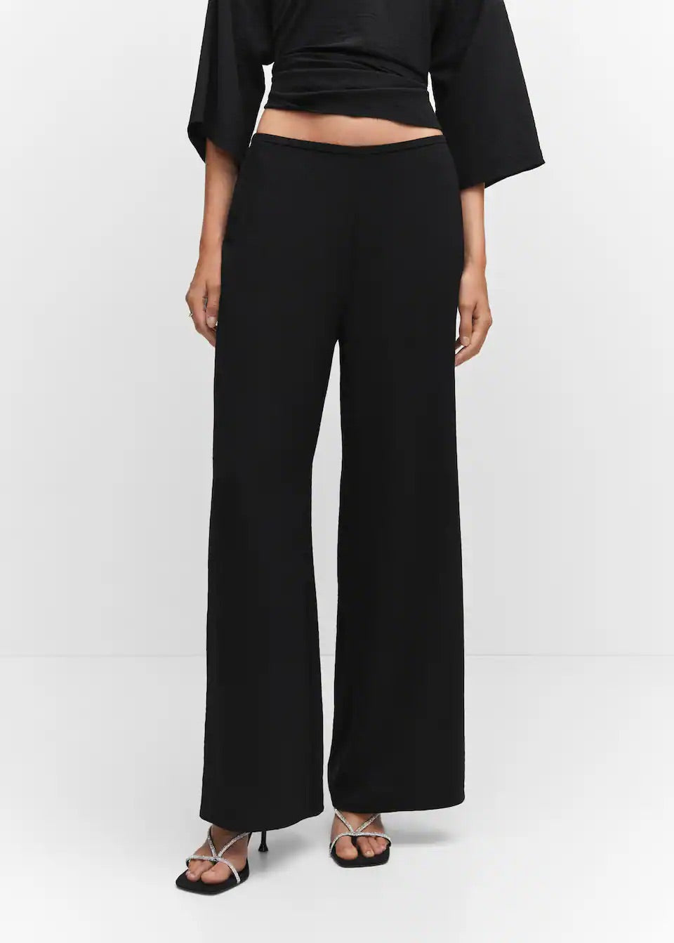 High-rise wideleg trousers