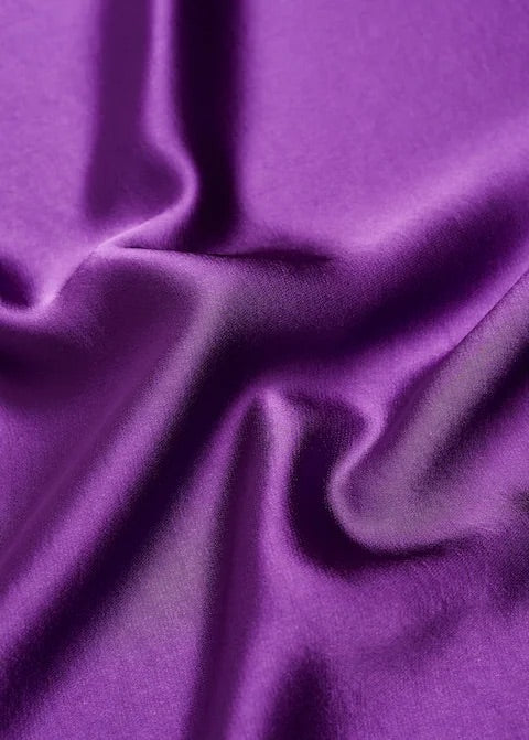 Midi satin skirt