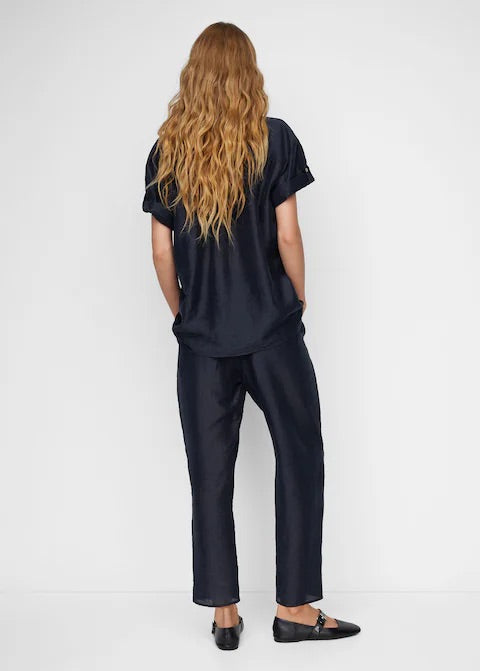 Satin lyocell pants