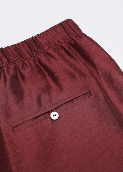 Satin lyocell pants