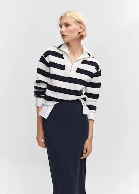 Knitted cotton skirt
