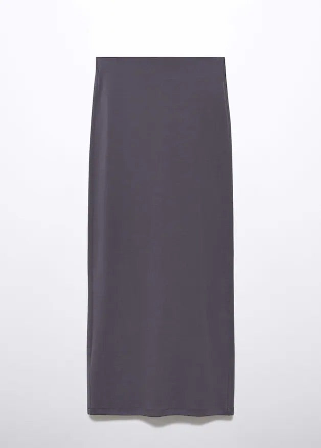 Knitted cotton skirt