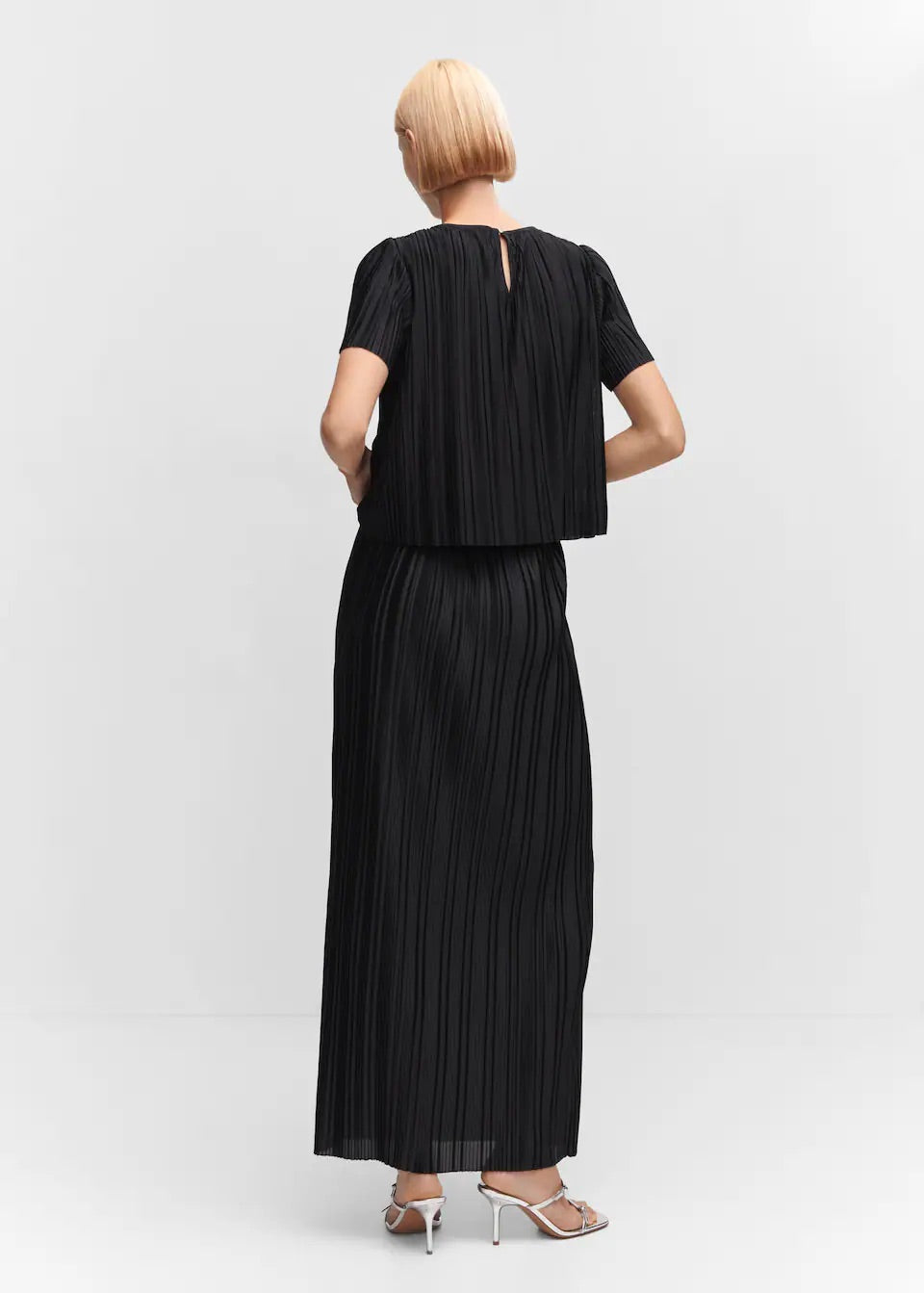 Oversize pleated t-shirt
