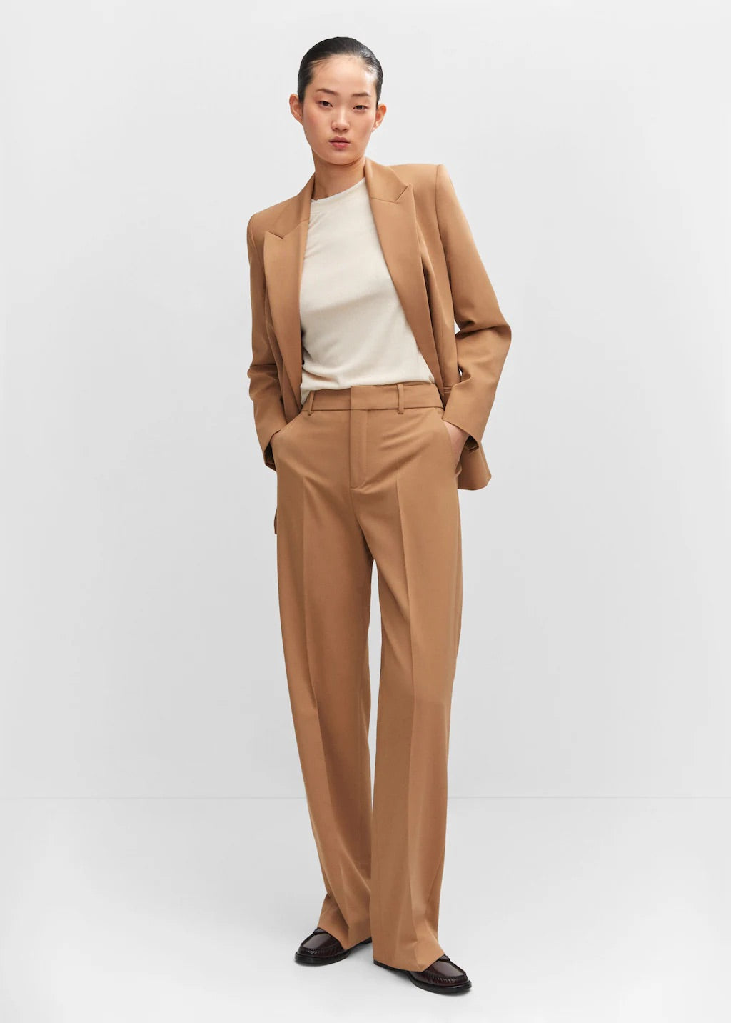 Straight suit trousers