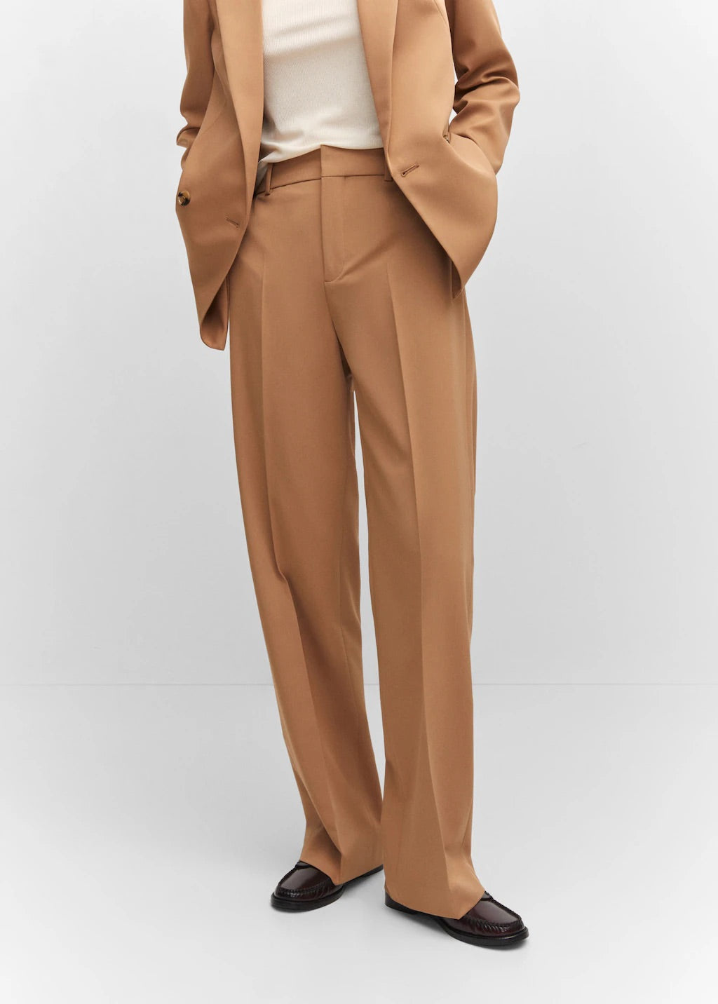 Straight suit trousers
