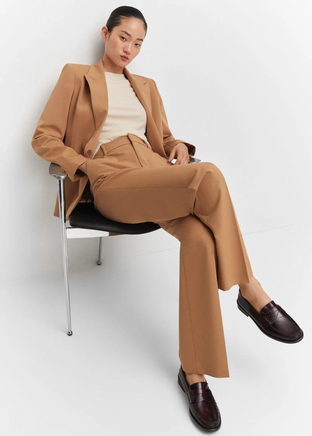 Straight suit trousers