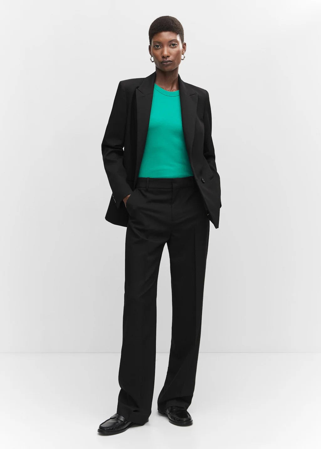 Straight suit trousers