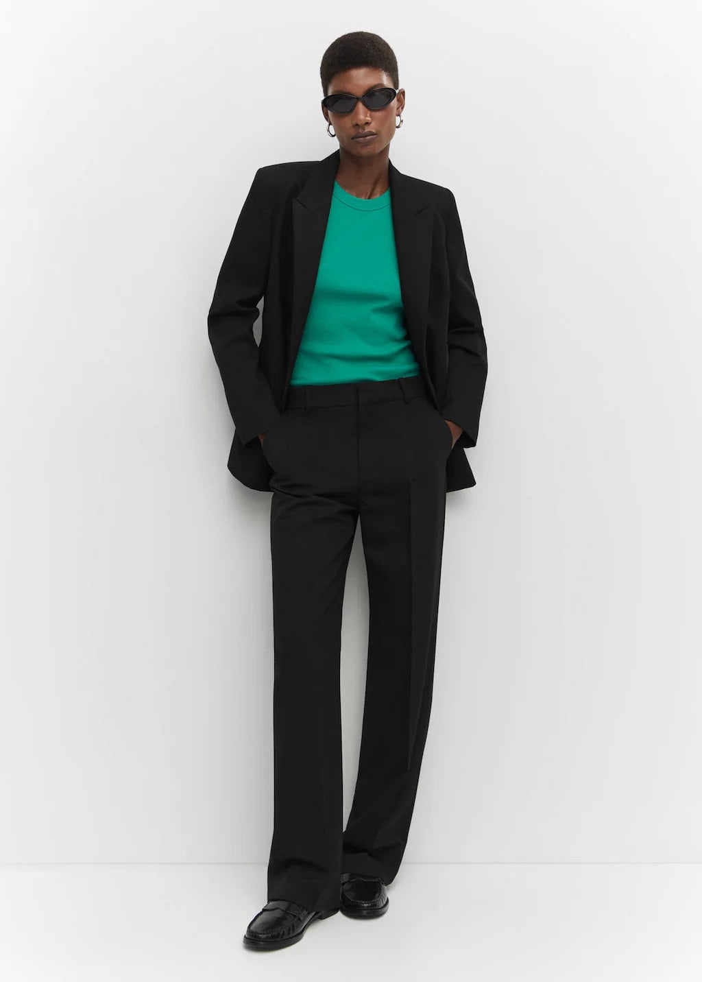 Straight suit trousers