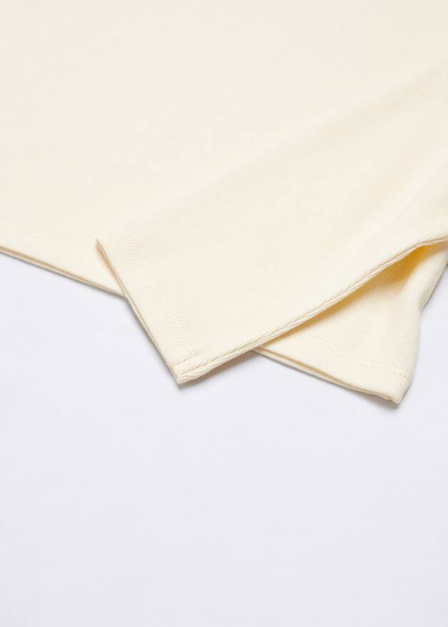 Cropped modal t-shirt