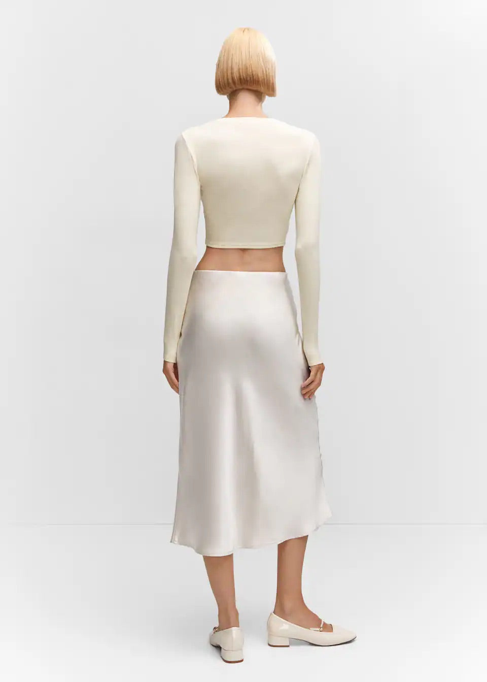 Cropped modal t-shirt