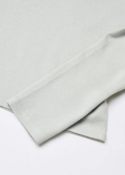 Cropped modal t-shirt