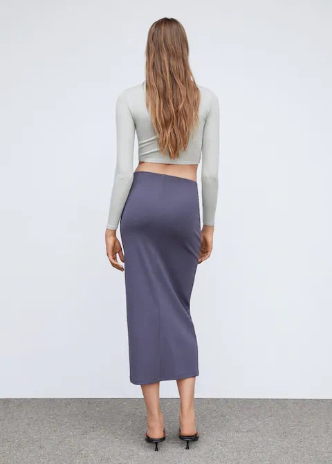 Cropped modal t-shirt