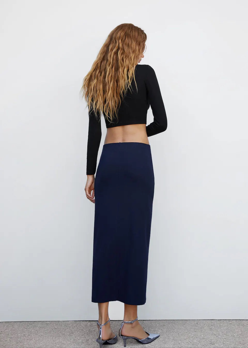 Cropped modal t-shirt