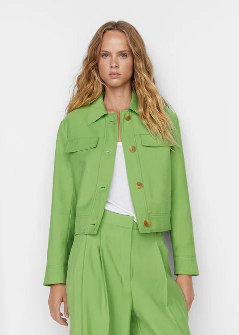 Wideleg pleated trousers