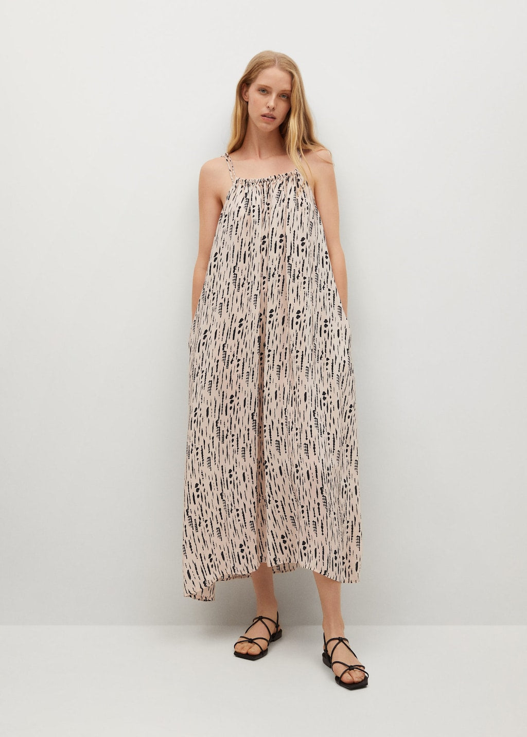 Ruched straps dress