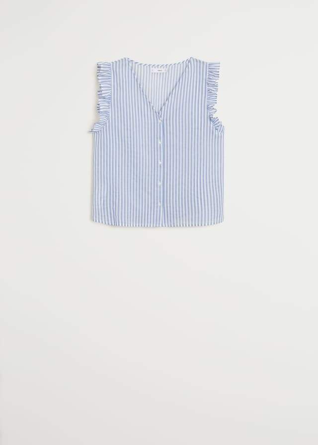 Ruffle printed top