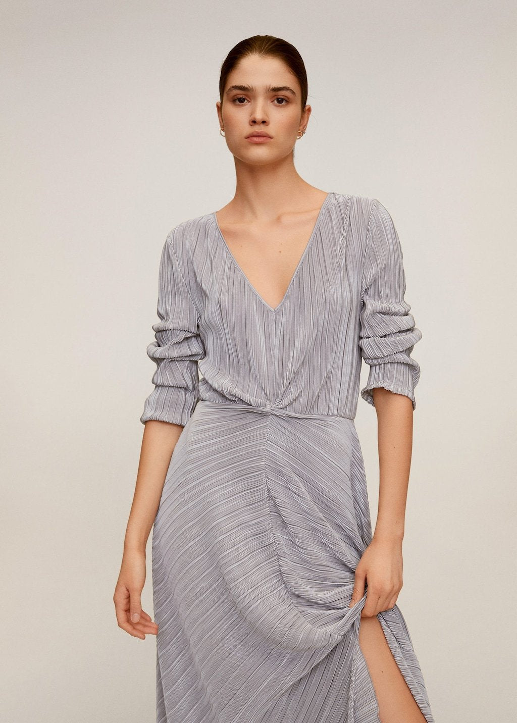 Pleated long dress