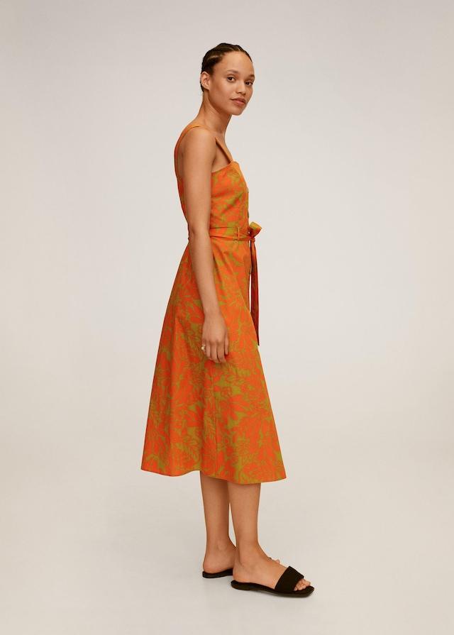 Tropical print dress