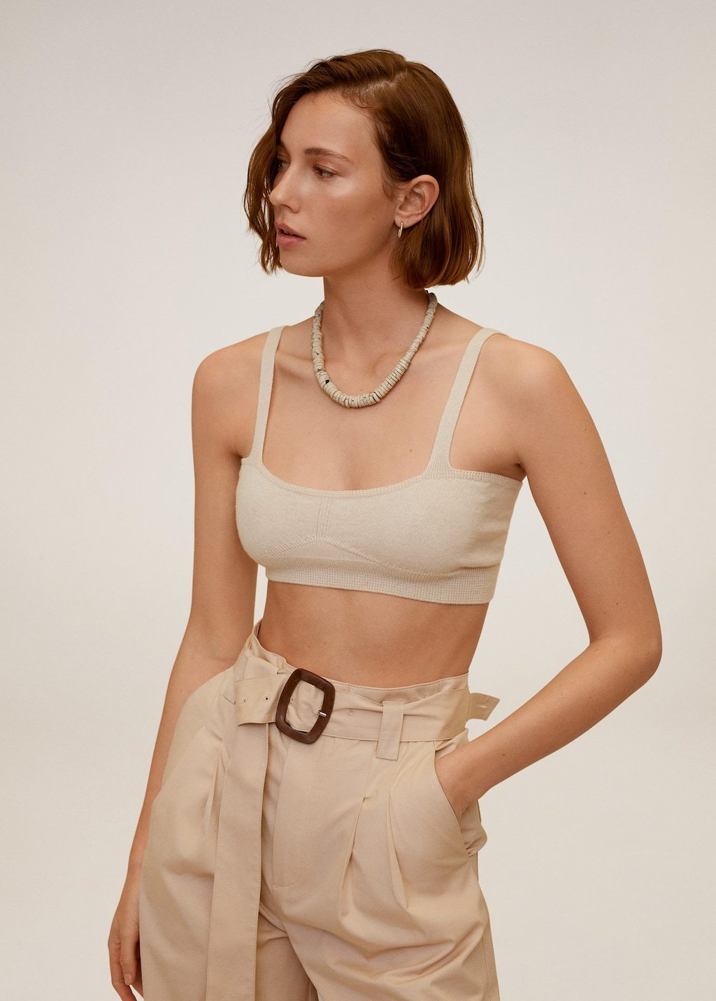 Wool knit top