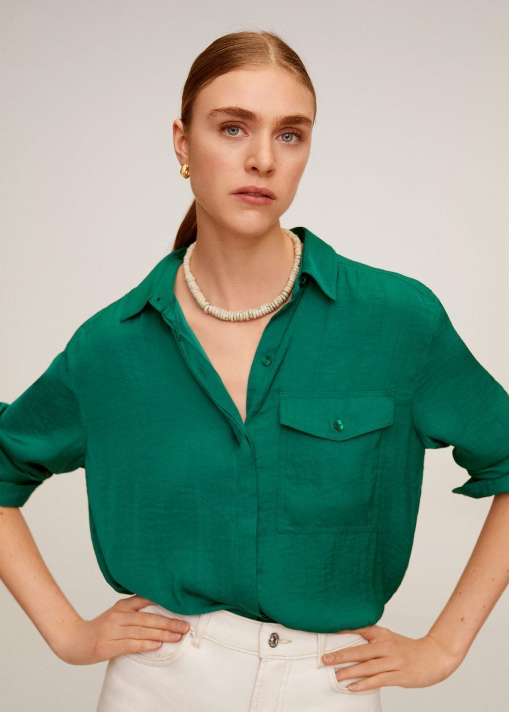 Flowy pocket blouse