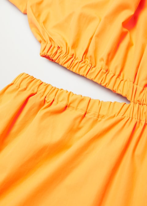 Vent cotton dress